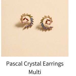 Multi-Color Crystal Pascal Earrings by Mignonne Gavigan
